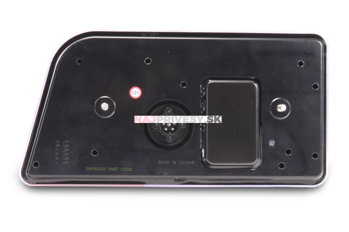 Svietidlo Agados združené 26094, 12V, P-BL/BR/KO/ML/CO, baj6, dyn. smerovka, int. kontrol box