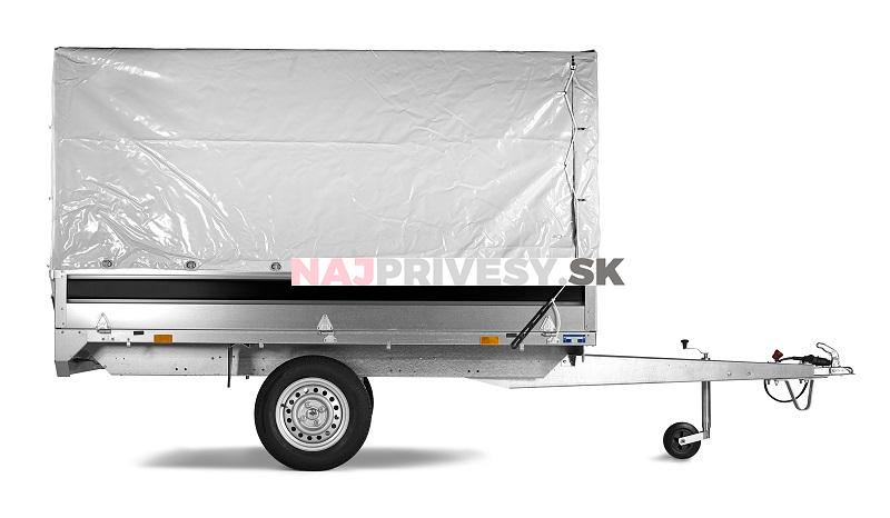 Plachta Brenderup sivá, 264x149x150 + konštrukcia, typ 4260