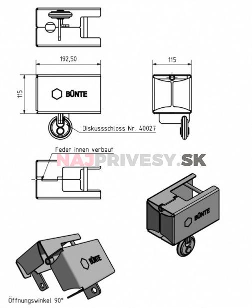 BÜNTE - Safety BOX XL, rozevírací