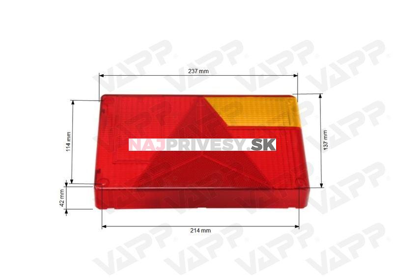 Sklo svietidla Jokon 595, P-BL/BR/KO