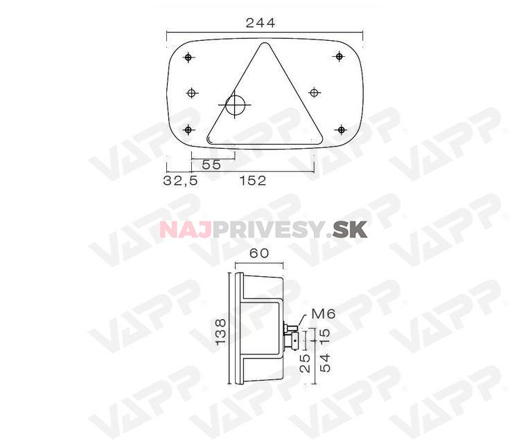 Svietidlo Aspöck Multipoint III združené, P-BL/BR/KO/CO/RZ, baj5