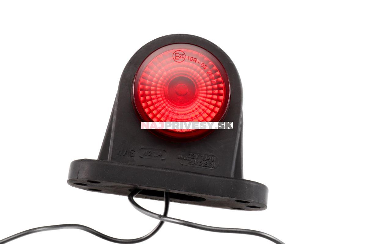 Svietidlo doplnkové obrysové LED WAS 296BC, 12-24V, P/L 78 mm