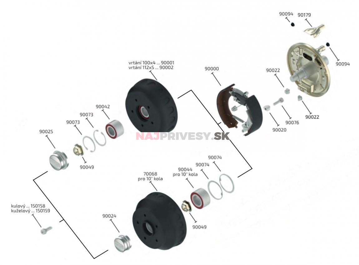 Seegerova poistka do bubna KNOTT 200x50 (J64x2)