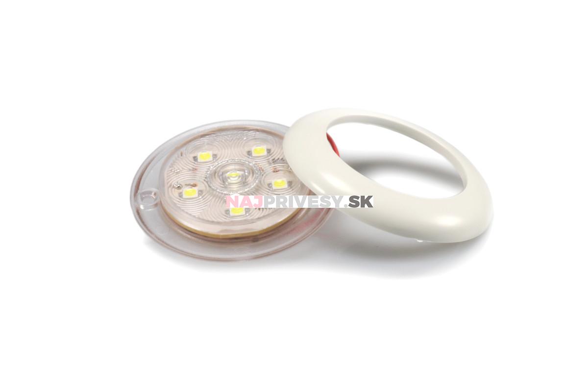 Vnútorné osvetlenie Lucidity 22765 pr. 75 mm, 12-24V, 120/84 lm, 6 LED, dotyk. spínač, IP67