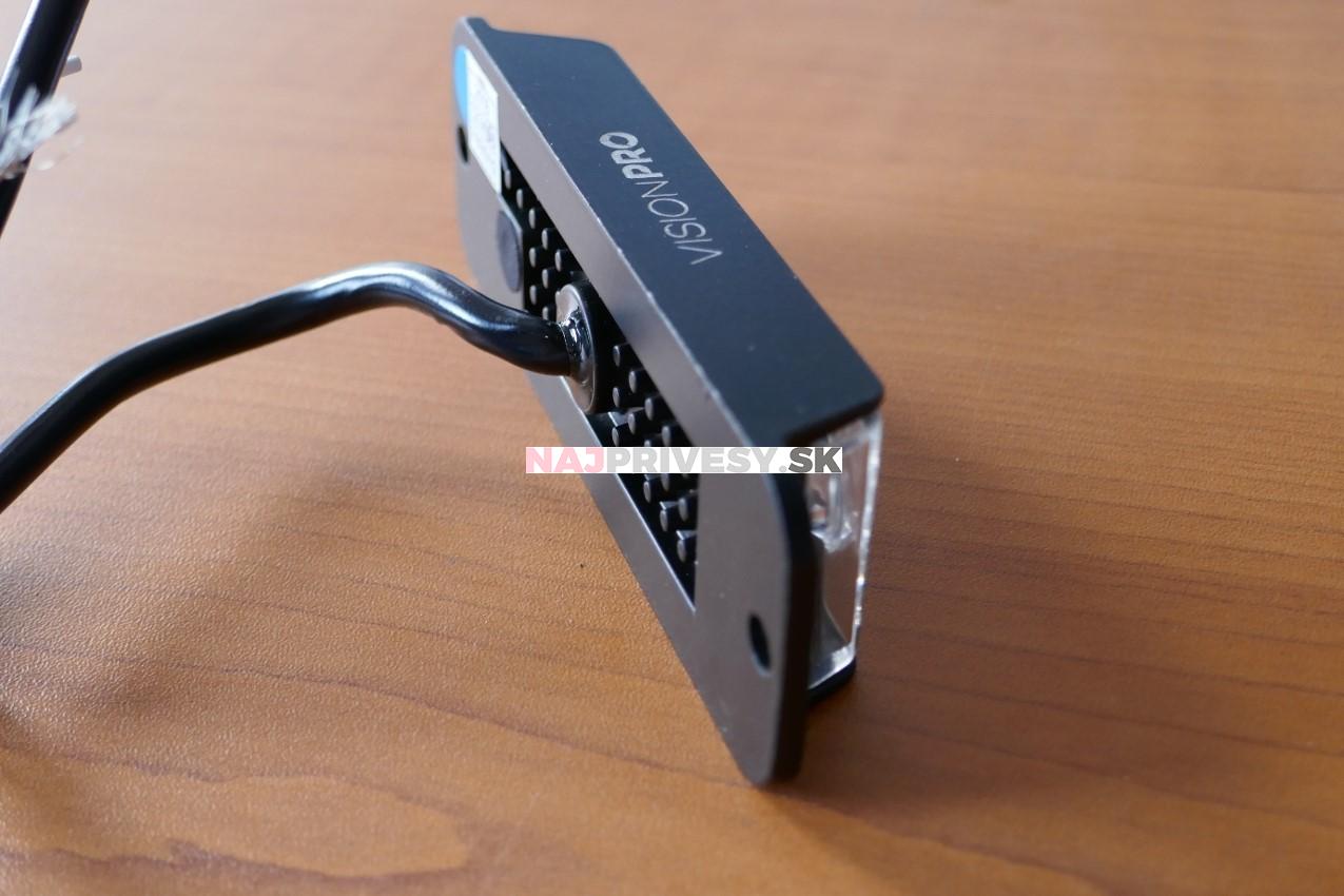 Výstražné zábleskové svietidlo VISIONPRO, 4x LED, modrá, plochá