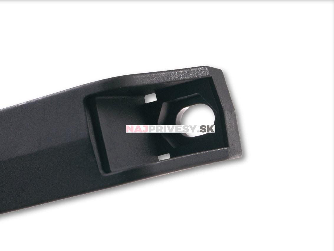 Madlo plastové 137 mm bez krytiek skrutiek, čierne