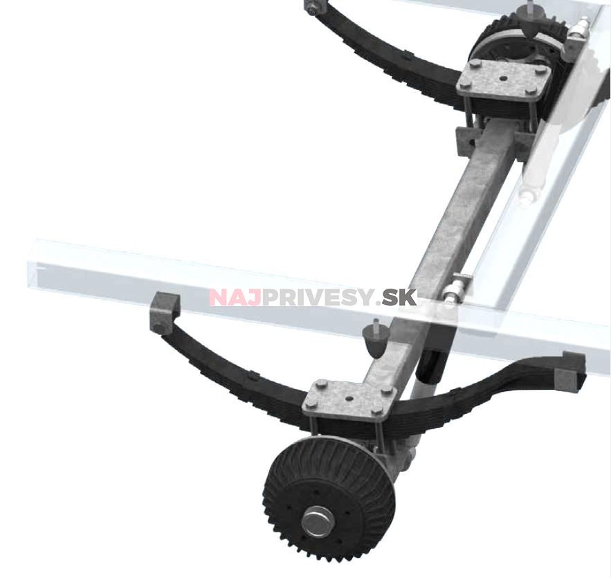 Náprava AL-KO Starr Plus BS (1800kg) a = 1750 mm, 112x5