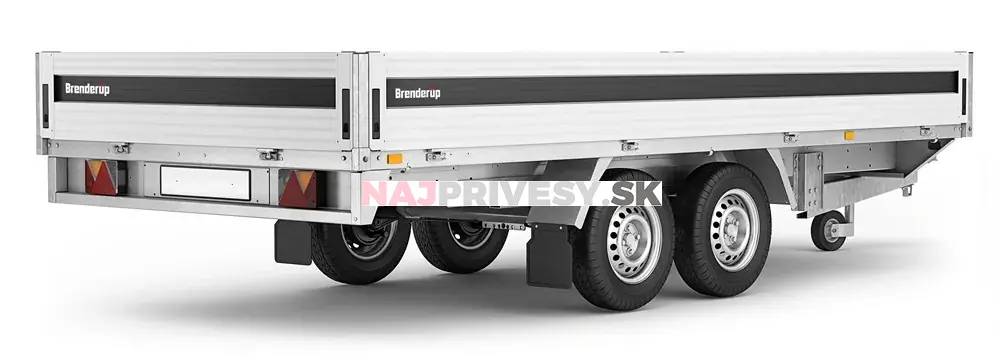 Brenderup 5520W ALU - 3500 kg + integrované oceľové nájazdy