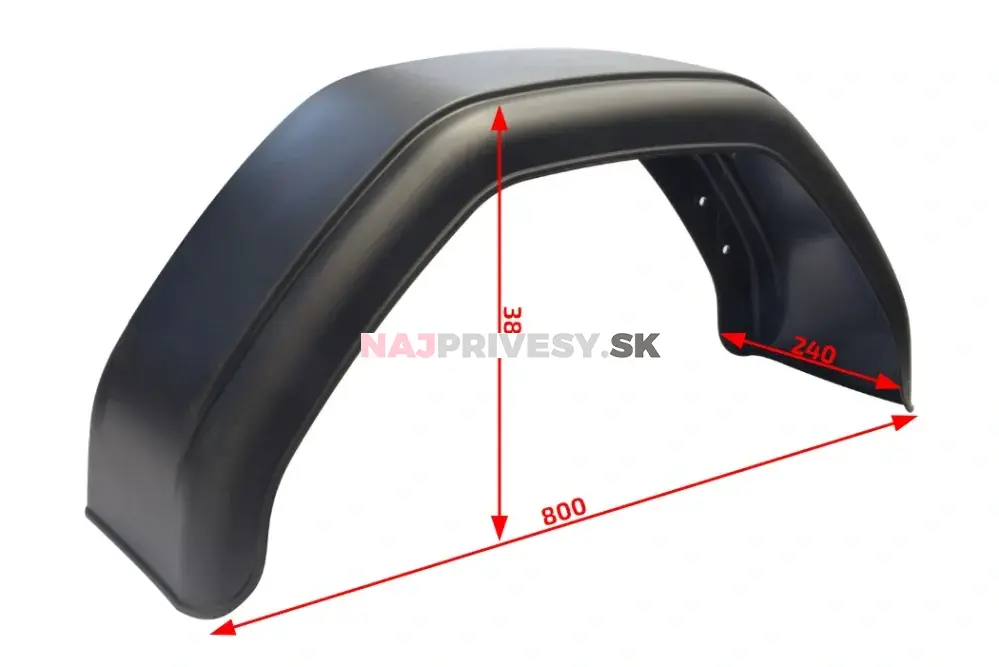 Blatník plast 15'/240 mm Autoflex čierny