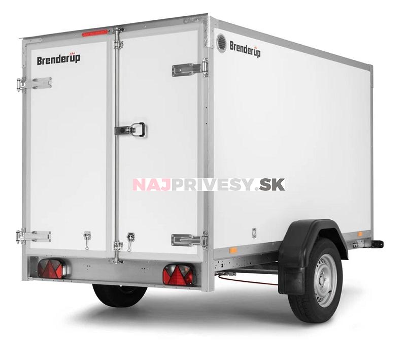 Skriňový príves Brenderup CD260WBD 1300 kg, 260x155x150 cm DVERE