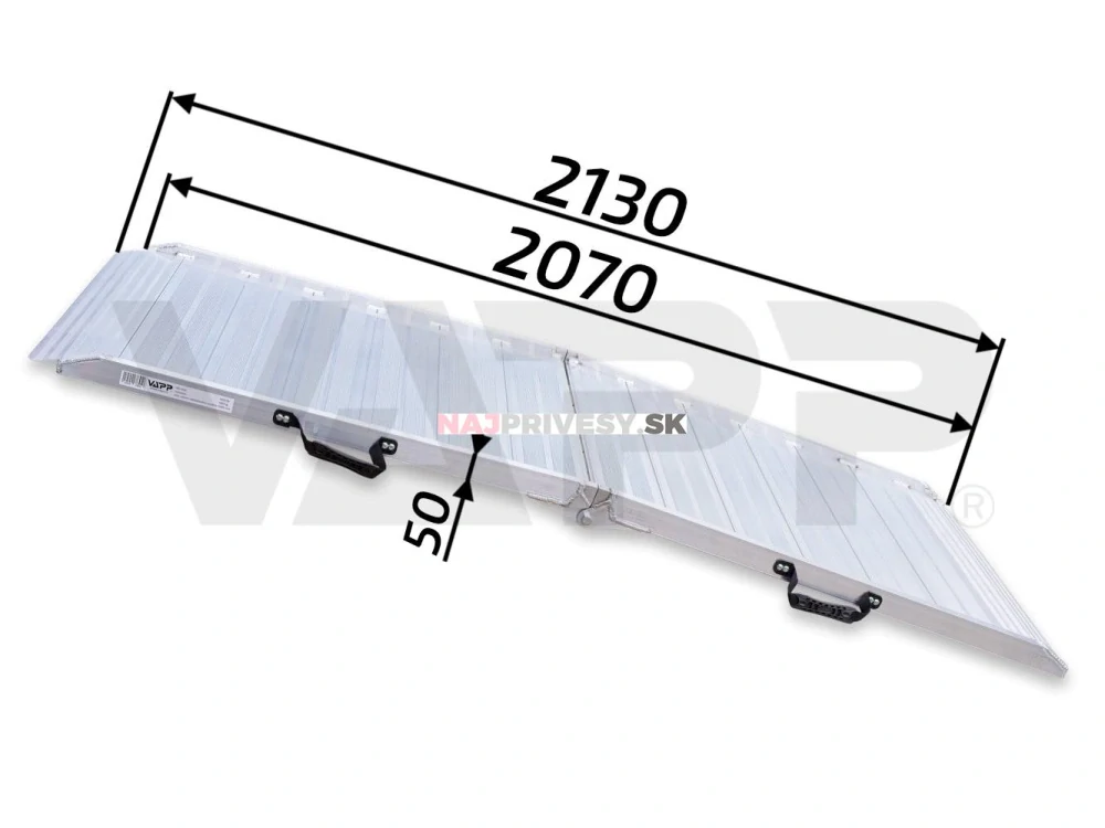 Nájazdová rampa VAPP NRS-420, 2130x900 mm, (400 kg), skladacia