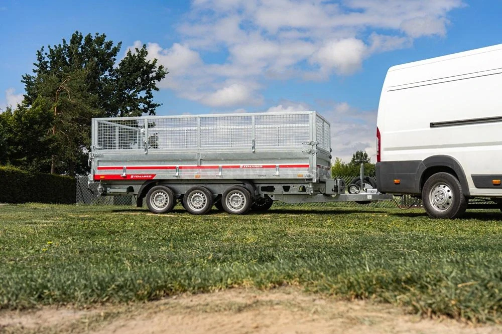 3-stranný hydraulický sklápač Temared Tipper 4020/3C S 3,5T 3500kg, 3 nápravy