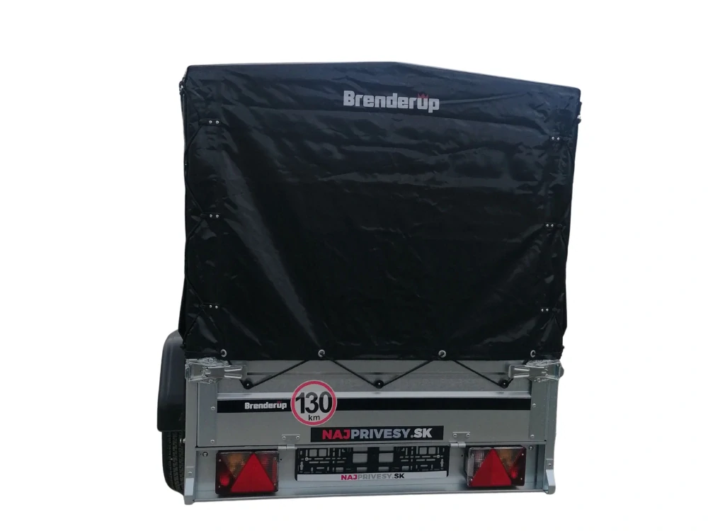 Brenderup 1203S UB+plachta s konštrukciou výšky 120cm od podlahy+oporné koliesko