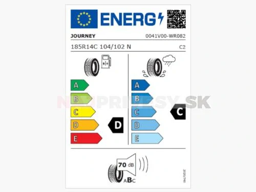 Pneu 185 R14 C 104/102N (900 kg) JOURNEY WR082 M+S