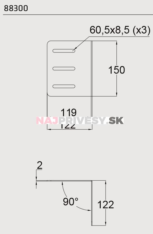 Držiak boxu BLACKIT na joklové ojo (sada pre 1 box)