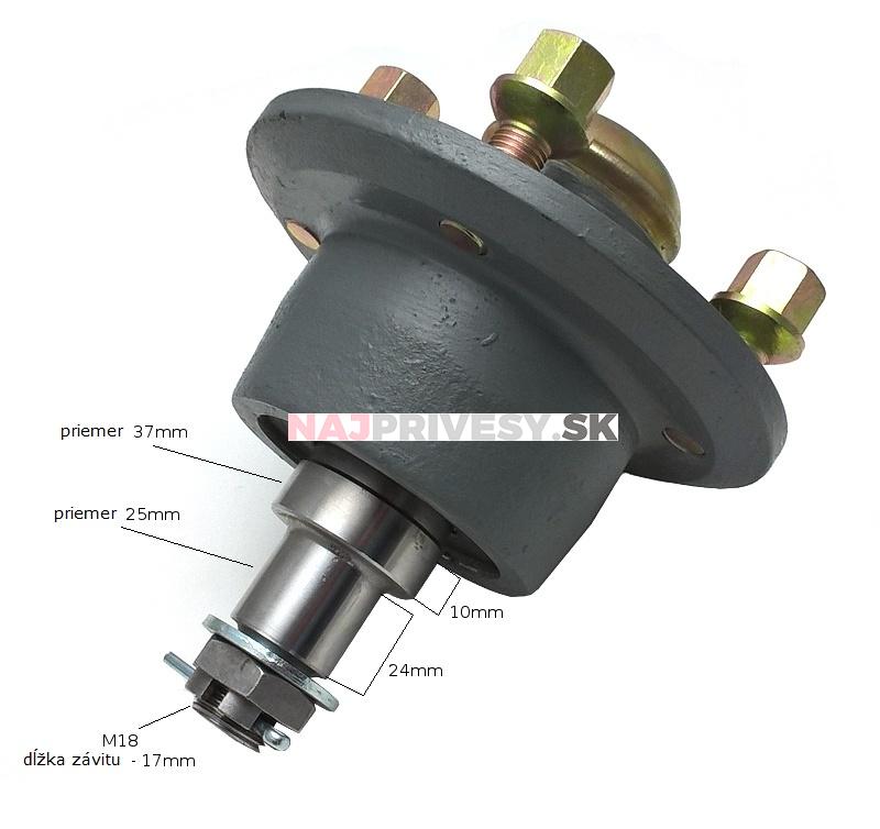 Náboj nebrzdený SPORTJACHT Z163E (100x4) k náprave PN1