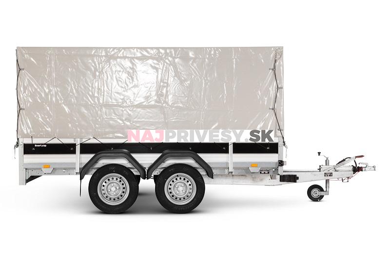 Plachta s konštrukciou Brenderup, sivá 302x153, výš. 100 cm, typ 2300