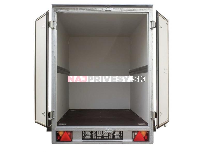 Skriňový príves Temared BOX 2512 - 750 kg