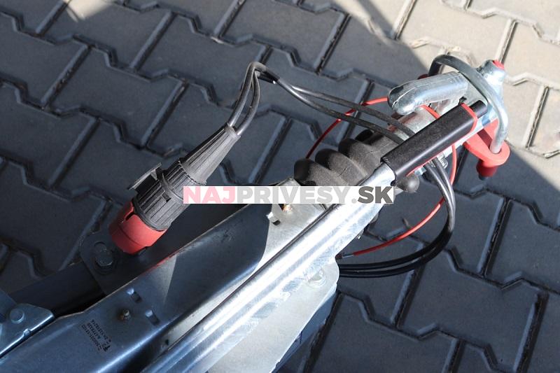 Zástrčka - vidlica 13 pól 12V s gumovým vývodom pre 2 káble