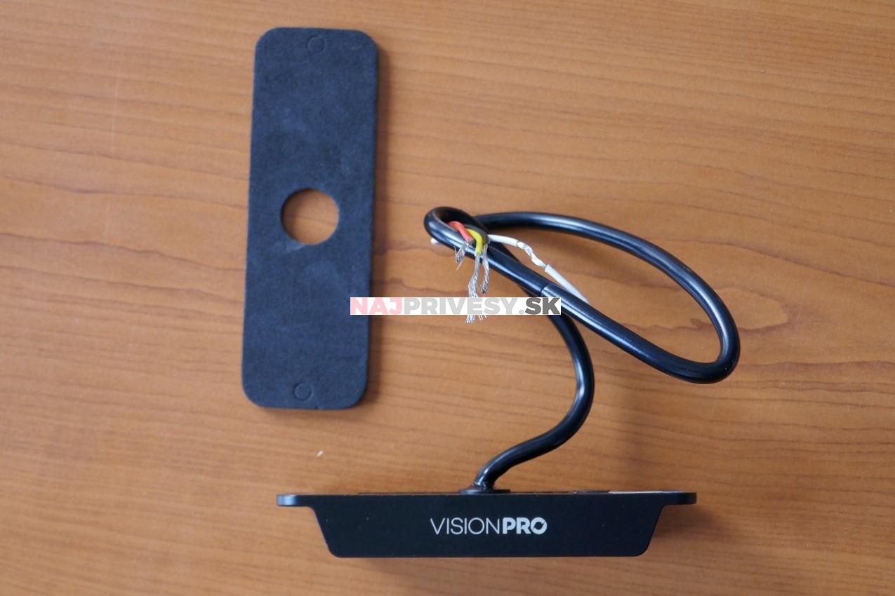 Výstražné zábleskové svietidlo VISIONPRO, 4x LED, modrá, plochá