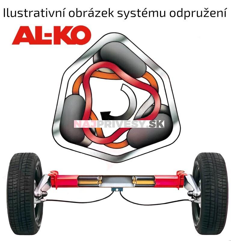 Náprava AL-KO Compact B 850-10 (1000 kg) a = 1450 mm, c = 1920 mm, 112x5