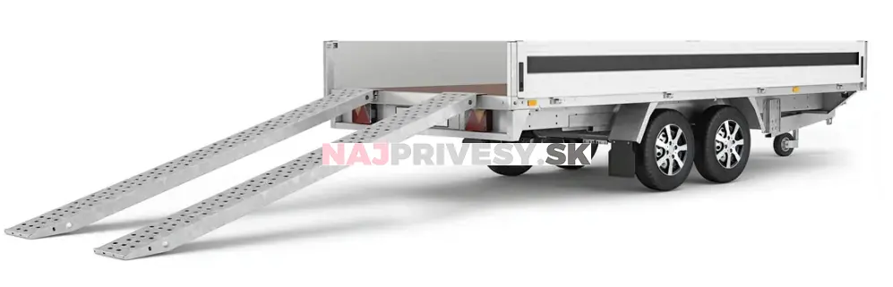 Brenderup 5520W ALU - 3500 kg + integrované oceľové nájazdy