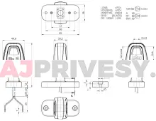 Svietidlo doplnkové obrysové LED Jokon SPL 2025 (9-32 V), 100 mm