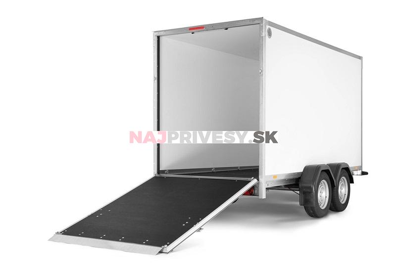 Skriňový príves Brenderup CD260WBR 1300 kg, 260x155x150 cm RAMPA