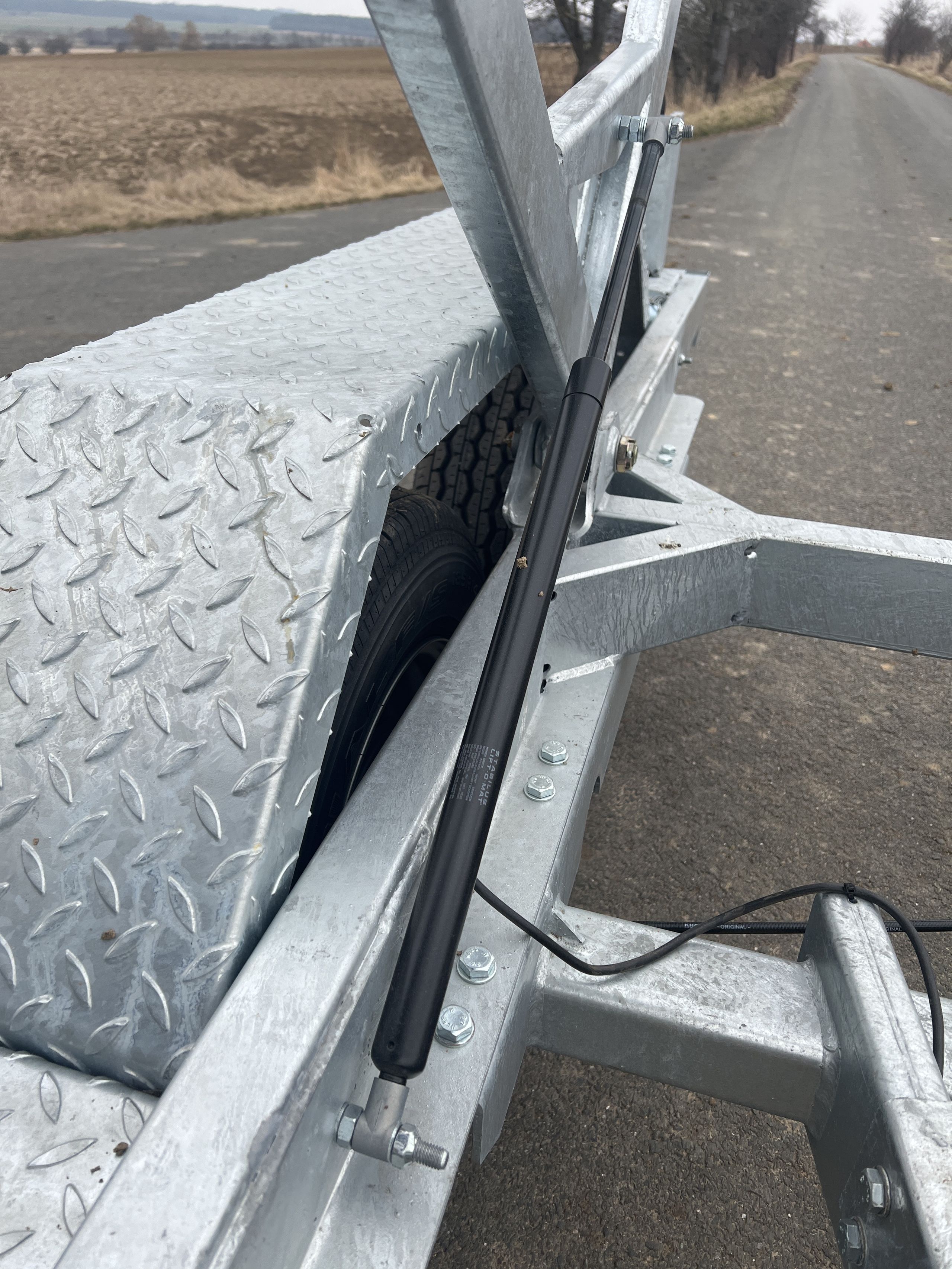 Prívesný vozík špeciálny na prevoz káblov WARK, 3500 kg