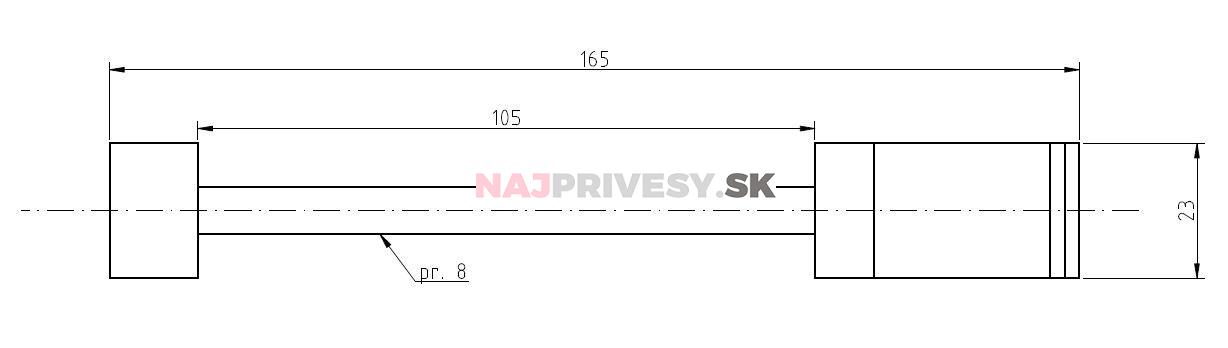 Zámok ku stabilizátorom KNOTT KS25/30/35