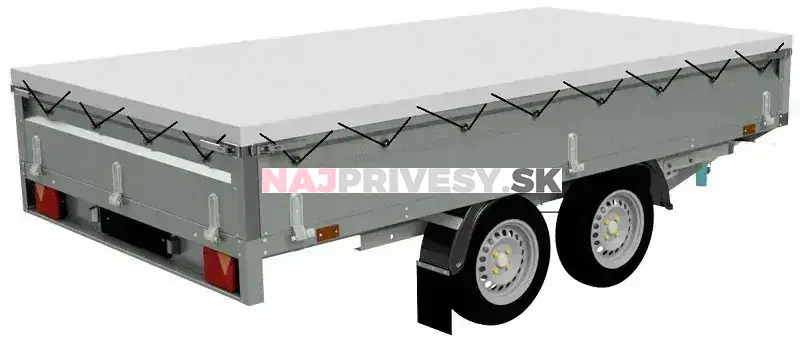 NEPTUN Nordica - 2000 kg, 320x168x40 cm kola pod ložnou plochou