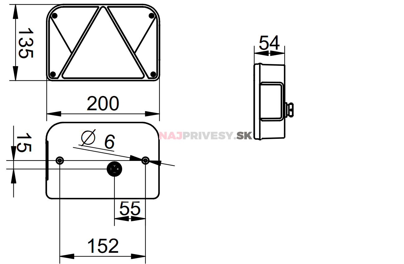 Svietidlo Dobplast DPT35 združené, L-BL/BR/KO/ML/RZ, baj5