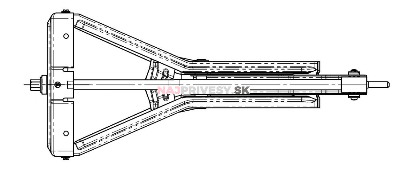 Podperná noha AL-KO Stabilform, odliahčena (1000kg)