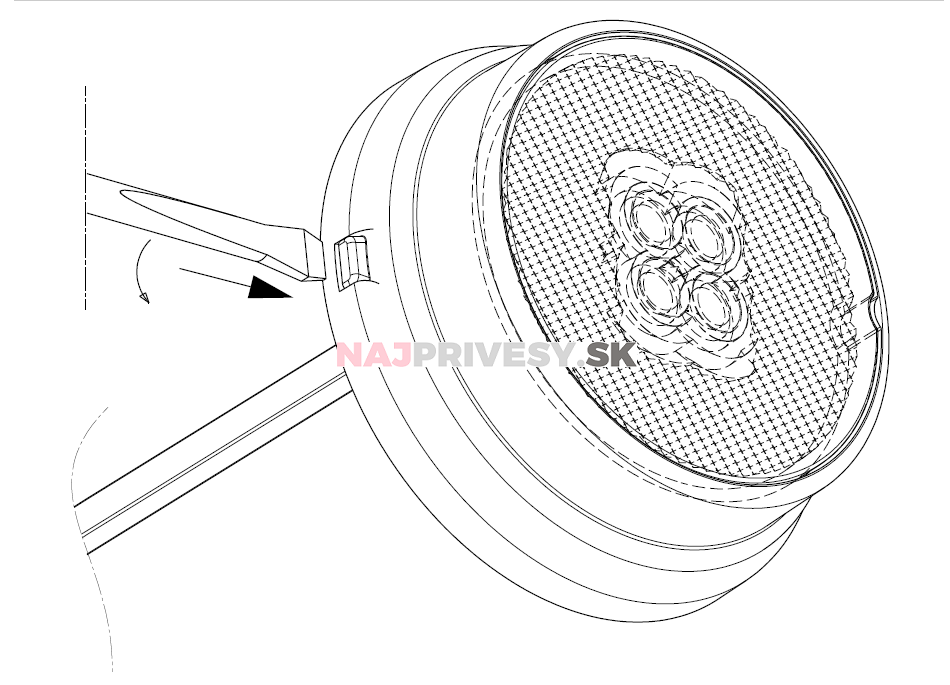 Svietidlo predné obrysové LED Fristom FT-060, 12-36V