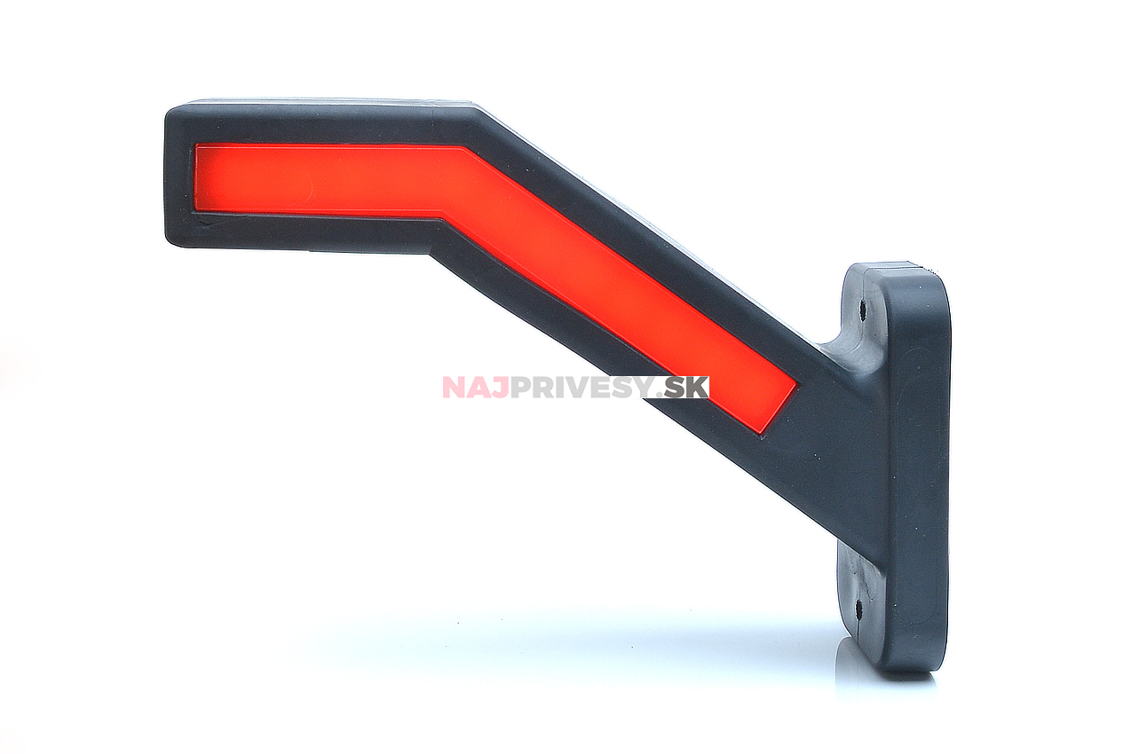 Svetlo doplnkové obrysové LED WAS W168.1, 12-24V, ľavé, neón ef., dynamický blinkr