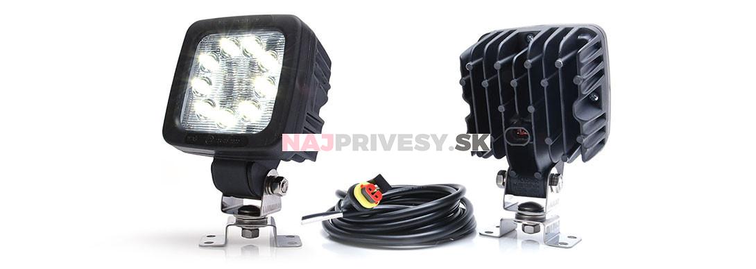 Svietidlo pracovné WAS W143 LED 3000 km, 12-70V, konektor Superseal