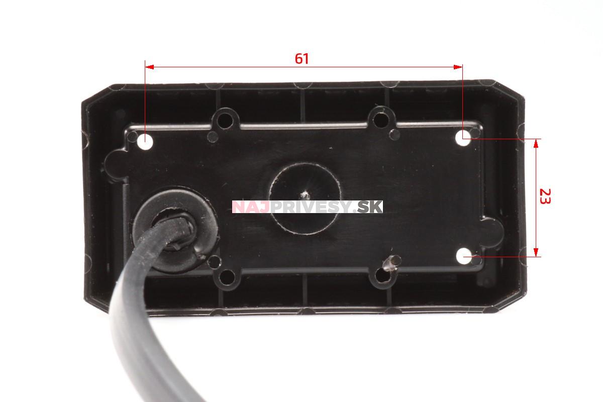 Svietidlo predné obrysové LED Dobplast DPT15, 12-24V, s odrazkou, QS75