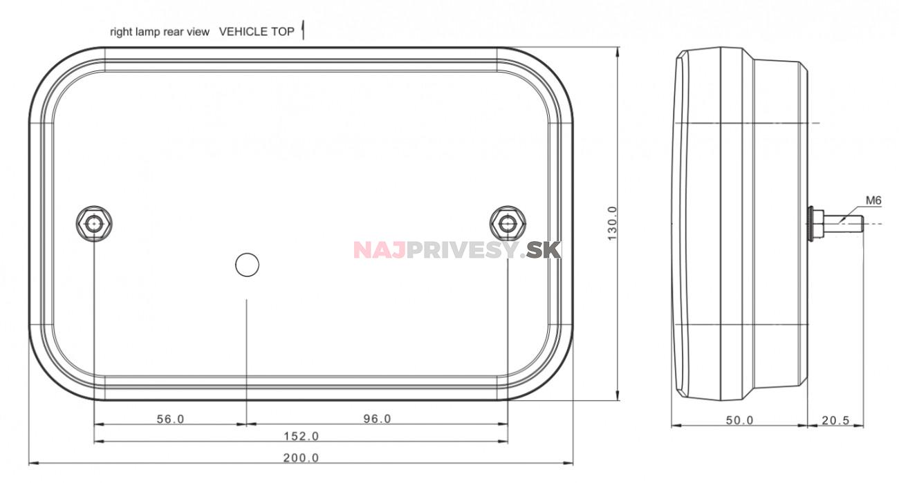 Svietidlo Fristom FT-270 združené LED 12V, P-BL/BR/KO/CO