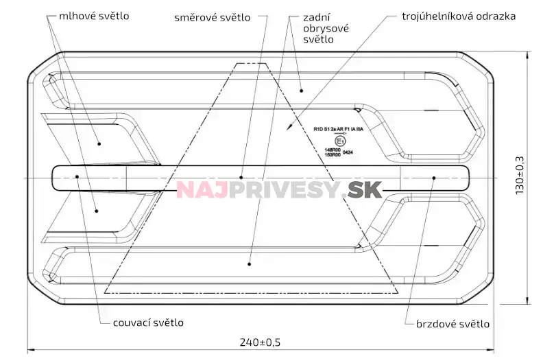 Svítilna Jokon 920 združená LED 12V, P-BL/BR/KO/CO/ML, baj7