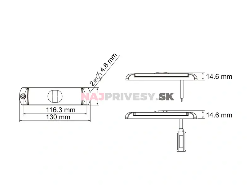 Lucidity 26251 svietidlo obrysové LED, QS150
