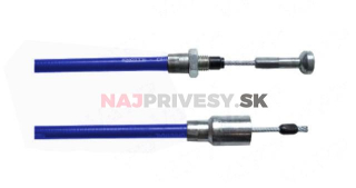 Lanovod brzdový KNOTT nerez 1030/1220 mm, rýchlomont. (so šošovkou)