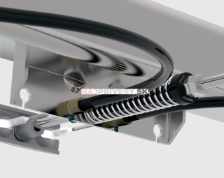 Vodiaca vložka brzdového tiahla M10 KNOTT s pružinou