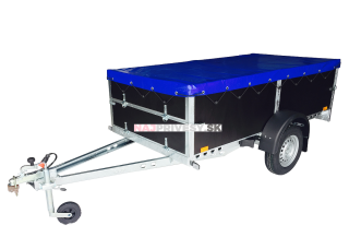 Plachta UNI/PROFI/LPV 4 cez bočnice a reling modrá RAL5013 + prísl.