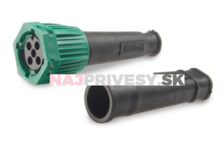 Zástrčka - bajonet Fristom IP67 5-pólový zelený, 1 alebo 2 vývody