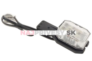 Svietidlo doplnkové obrysové LED Aspöck Flexipoint 12-24V s odrazkou, na držiaku, QS75, ľavá