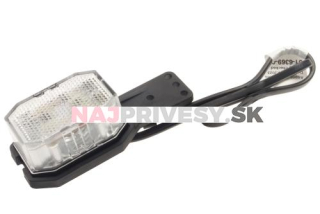 Svietidlo doplnkové obrysové LED Aspöck Flexipoint 12-24V s odrazkou, na držiaku, QS75,pravá