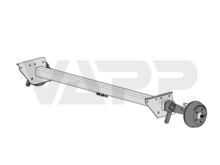 Náprava AL-KO CB 1355 (1350kg), a = 1550 mm, c = 2050 mm (náhrada BPW pre Adria)