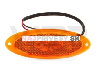 Svietidlo bočné obrysové LED Jokon SMLR 2010c, 12V, s odrazkou (oranžové telo)