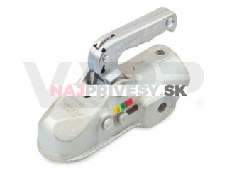 Ťažná spojka WW 350 R-D pr. 65 mm, 3500 kg, vrt. 12,5 mm vrchný otvor, 14,5 mm bočný otvor