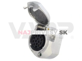 Zásuvka 13 pólov 12 V kovová, VAPP